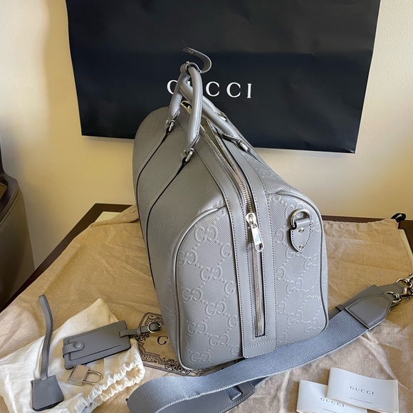 Gucci Men's Grey Leather Bag - Picture 2 of 9